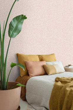 ESTAhome papier peint peau de léopard rose clair - 53 cm x 10.05 m - 139150