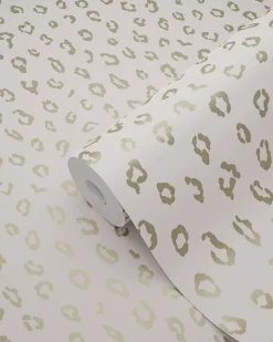 ESTAhome papier peint peau de léopard rose clair et or - 53 cm x 10.05 m - 139273