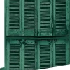 ESTAhome papier peint persiennes altérées en bois rétro vintage vert émeraude intense - 53 cm x 10.05 m - 138885
