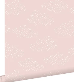 ESTAhome papier peint petits nuages rose clair - 50 x 900 cm - 139516