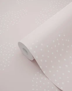 ESTAhome papier peint petits nuages rose clair - 50 x 900 cm - 139516