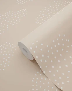 ESTAhome papier peint petits nuages terracotta claire - 50 x 900 cm - 139518