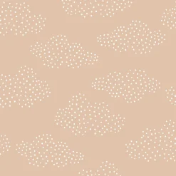 ESTAhome papier peint petits nuages terracotta claire - 50 x 900 cm - 139518
