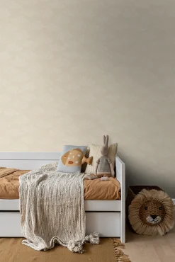 ESTAhome papier peint petits nuages beige - 53 cm x 10.05 m - 139515