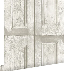 ESTAhome papier peint portes à panneaux blanc - 53 cm x 10.05 m - 138205