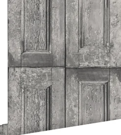 ESTAhome papier peint portes à panneaux gris - 53 cm x 10.05 m - 138209