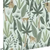 ESTAhome papier peint singes de la jungle vert menthe et vert foncé - 53 cm x 10.05 m - 139073