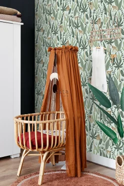 ESTAhome papier peint singes de la jungle vert menthe et vert foncé - 53 cm x 10.05 m - 139073