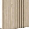 ESTAhome papier peint tasseaux de bois beige - 53 cm x 10.05 m - 139607