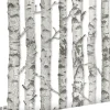 ESTAhome papier peint troncs de bouleau gris chaud clair - 53 cm x 10.05 m - 138889