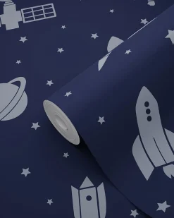 ESTAhome papier peint Univers bleu foncé - 50 x 900 cm - 139463