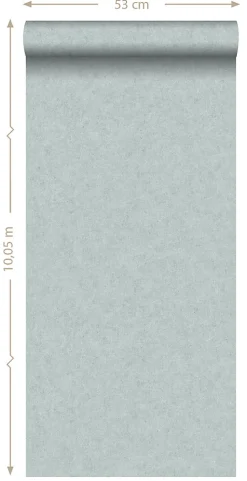 ESTAhome papier peint uni effet béton bleu canard - 53 cm x 10.05 m - 138237