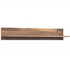 Etagère murale 160 cm décor bois vieilli - BUCK
