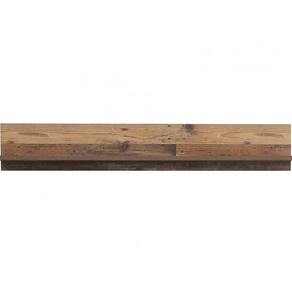 Etagère murale 160 cm décor bois vieilli - BUCK
