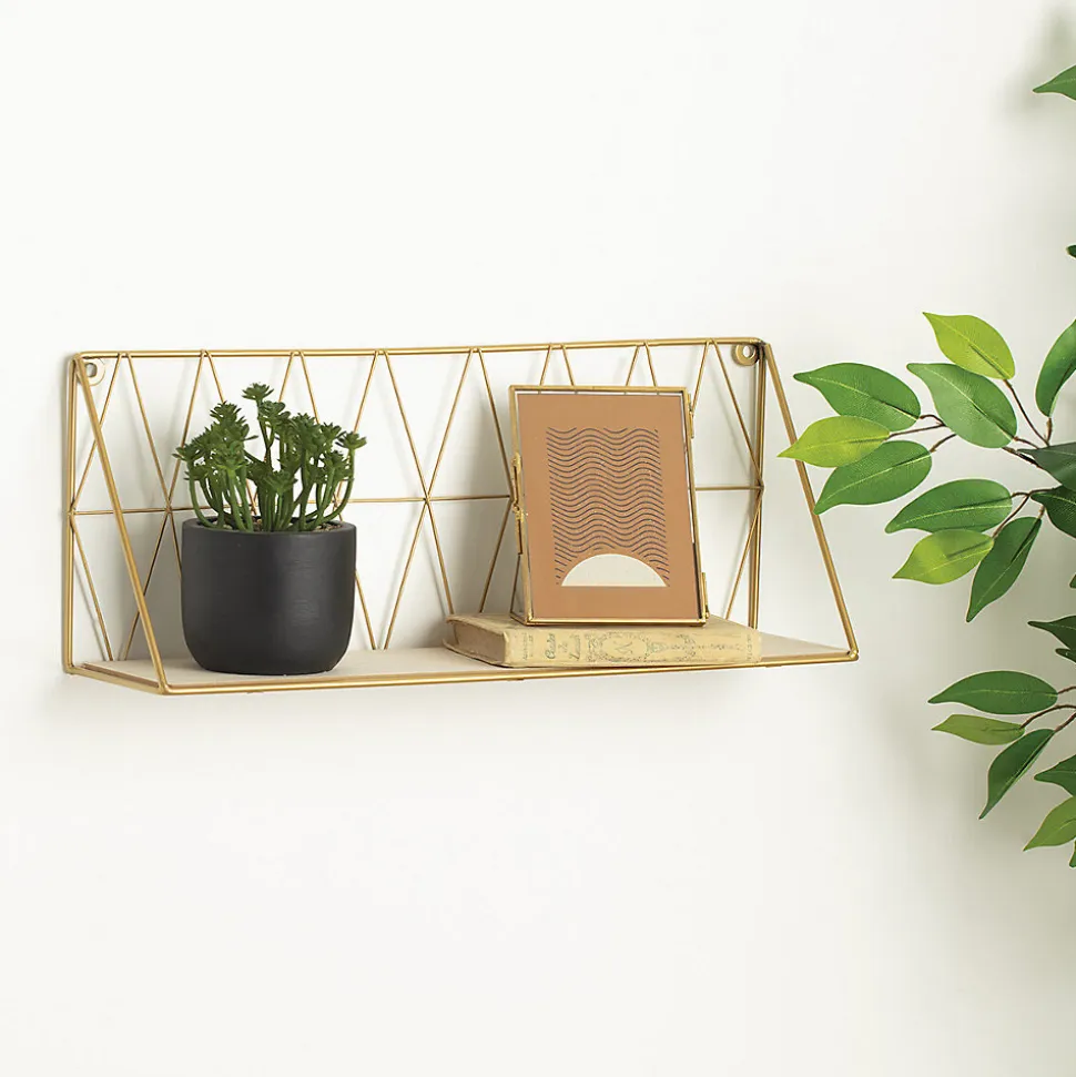 Etagère murale - doré 48x20 cm - Atmosphera
