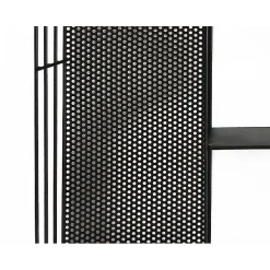 Etagère murale 4 tablettes en métal noir 60 x 40 cm - LINE