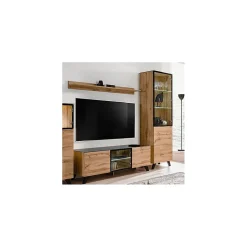 Etagère murale TINO 150 cm Chene Wotan Style industriel et scandinave