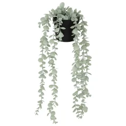 Eucalyptus artificiel en pot Merly vert H51cm- Vert foncé- Atmosphera