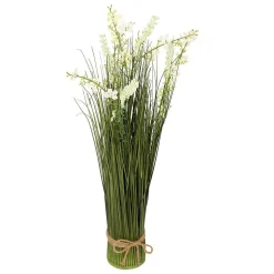 Fagot de fleurs artificielles Ludo H60cm- Blanc- Atmosphera