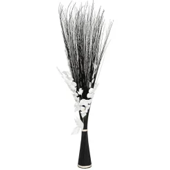 Fagot orchidée - blanc et noir - H150 cm - Blanc- Atmosphera