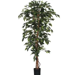 Ficus vert artifciel en pot plastique ø100 x h.180 cm