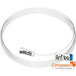 Fil perlon Twister 2 mm Cliq2Fix - Accessoire Cimaise Artiteq 150 cm , Pack de 5
