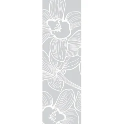Film Fenêtre Anti Regard Occultant - FLEUR D'ORCHIDÉE - Stickers Autocollant Brise-Vue pour Vitre & Porte de Douche - 55x185cm