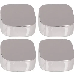 Fixations miroirs coins ronds chromés Ø2cm Mpglass