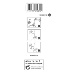 Fixe-assiettes en métal taille 1 pour assiettes Ø. 15 à 20 cm vendu par 2