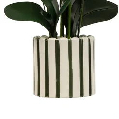 Fleur Artificielle Asia Orchidée H81 cm Pot en Grès Vert - Atmosphera