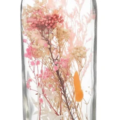 Fleurs séchées en bouteille - verre - H45 cm - Atmosphera
