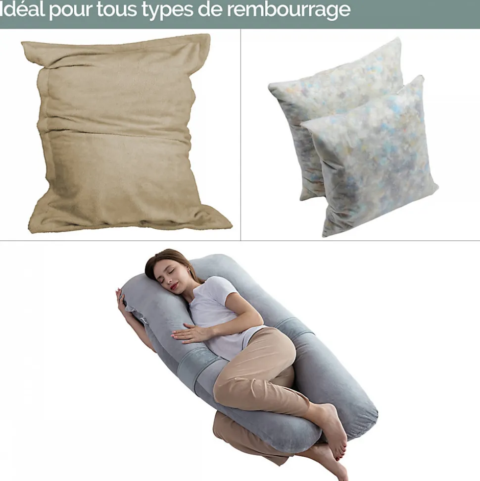 Flocons de mousse polyuréthane de rembourrage recyclée - 1000 L - Vivezen