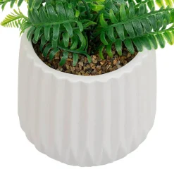 Fougère artificielle H33cm blanc - Atmosphera
