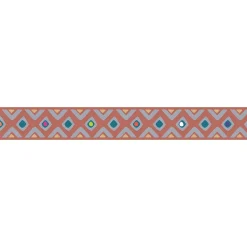 Frise adhésive artistique 10 cm x 300 cm - Décoration murale multicolore, formes abstraites