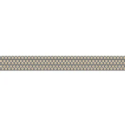Frise adhésive autocollante 10 cm X 300 cm Filiga, décor géométrique noir et jaune - Décoration murale intérieure