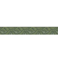 Frise adhésive autocollante 15 cm X 300 cm, décorative stermoen vert, motif feuilles botaniques - Décoration murale intérieure