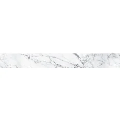 Frise adhésive autocollante 15 cm X 300 cm, style contemporain, décor marbre blanc, décoration murale intérieure.