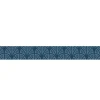Frise adhésive autocollante Tromso Bleu, 15 cm X 300 cm, décoration murale eventail bleu géométrique, 150 cm