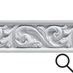 Frise adhésive autocollante 5 cm X 300 cm, décorative acanthe motif baroque, imitation moulure pour décoration murale intérieure.