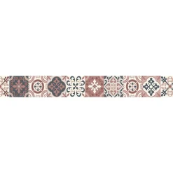 Frise adhésive autocollante 10 cm X 300 cm, style ancien borgatella tomette carreaux de ciment, décorative et pratique pour votre
