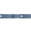 Frise adhésive autocollante 15 cm X 300 cm, décorative, motif carreaux de ciment ancien, azulejos bleu, revêtement mural décoratif