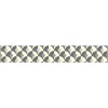 Frise adhésive autocollante Rossvol Gris, motif éventails Marron et Beige, 5 cm x 300 cm, décoration murale intérieure