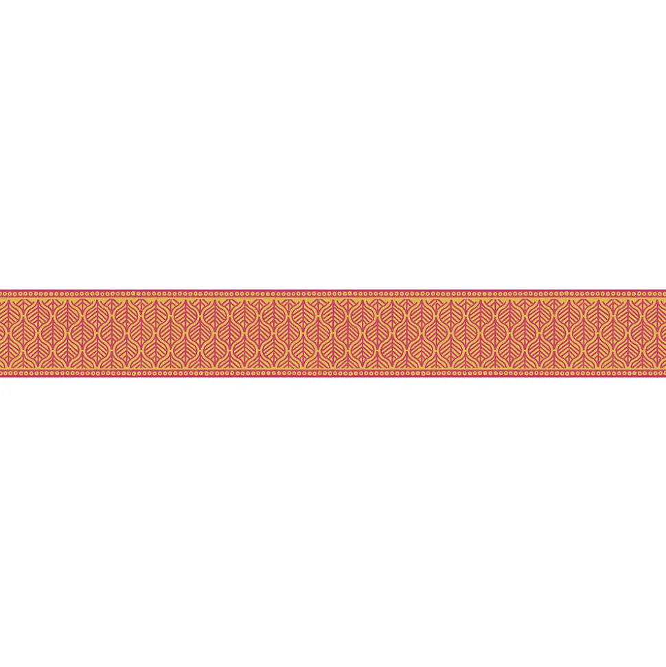 Frise adhésive décorative, 10 cm X 300 cm, jaune et marron, feuilles abstraites, décoration murale intérieure