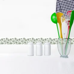 Frise adhésive décorative autocollante, motif palmiers verts, 5 cm X 300 cm - Maere