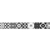 Frise adhésive décorative autocollante 5x300 cm, motif carreaux de ciment style ancien, terretière, décoration murale intérieure.