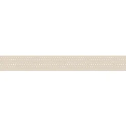 Frise adhésive décorative beige à pois blanc, 10 cm X 300 cm - Autocollante et facile à poser