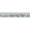 Frise adhésive décorative Sorreisa Prairie, 15 cm X 300 cm, Autocollante, Paysage Jungle et Montagnes, 3 nuances de Verts.