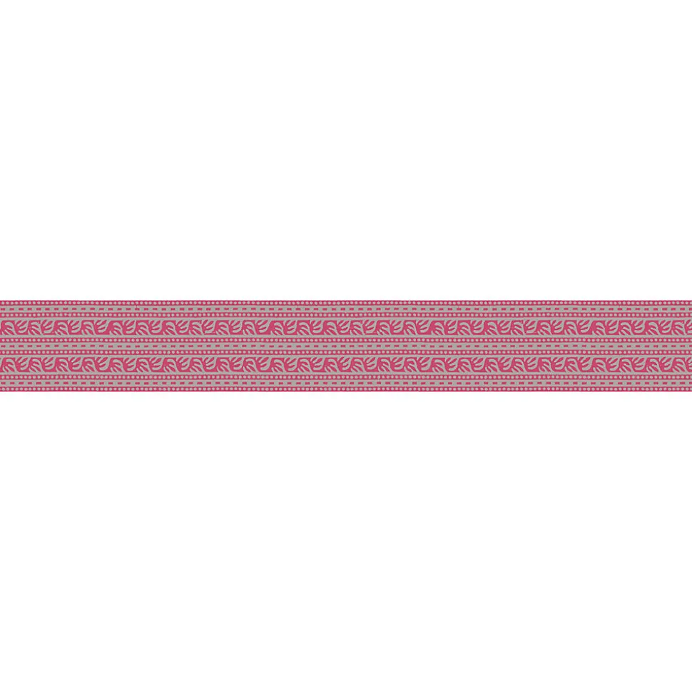 Frise adhésive décorative 10x300cm, motif floral rose, décoration murale intérieure