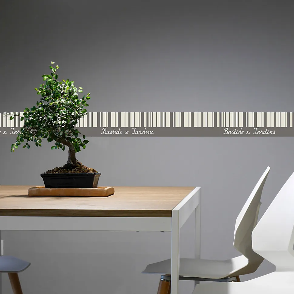 Frise adhésive gris rétro, déco bastide & jardins, 10x300 cm. Décorez votre intérieur