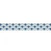 Frise adhésive Melbo 15 cm X 300 cm, autocollante, motifs éventails nuages bleu et blanc, décoration murale intérieure.